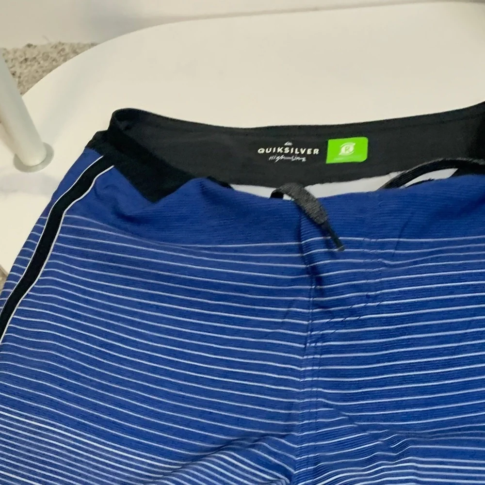 Quiksilver Kids‎ Blue and Black Swim Trunks